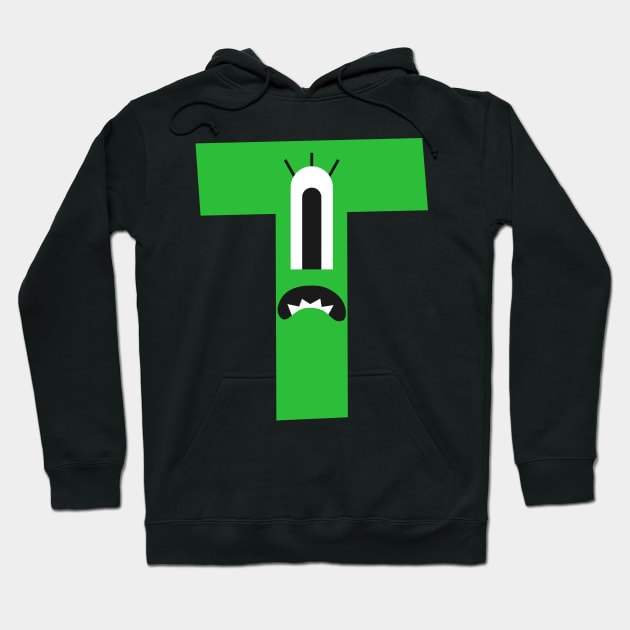 T Letter Hoodie by Mako Design 